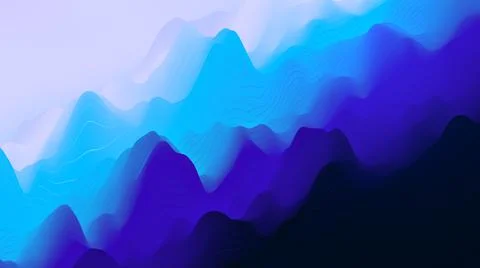 3d abstract wave background with blue, moderate pink and very dark magenta co Stock-Illustration