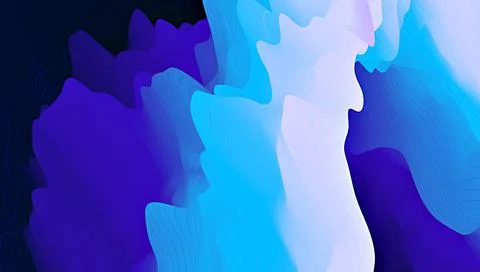 3d abstract wave background with blue, moderate pink and very dark magenta co Stock Illustration