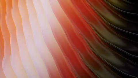 3D Abstract Wave Motion in a Seamless Loop. Flowing abstract waves in warm t 스톡 동영상 318246748