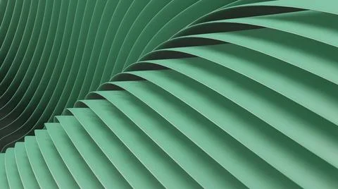 3D abstract waves background. Wallpaper from 3D green abstract lines and waves.  Stock Illustration