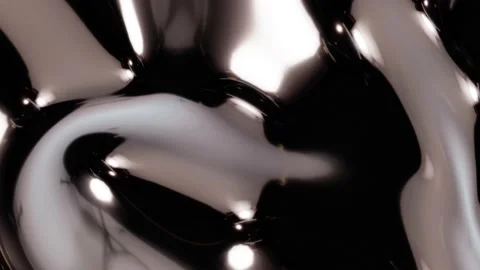 3d abstract waving background. Live wallpaper. Liquid pattern, moving glossy Stock-Footage 171762759