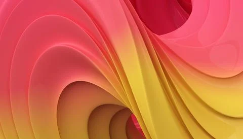 3d Abstract Wavy Gradient Background Illustrazione stock