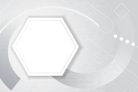 3D Abstract white background of Embossed surface frame Hexagon.Honeycomb Illustrazione stock