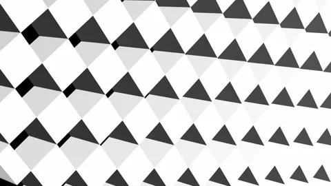 3D Abstract White Squares Tilted with Camera Rotating on Black Background. Video stock 337573921