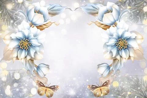 3D abstraction background wallpaper for walls. Illustrazione stock