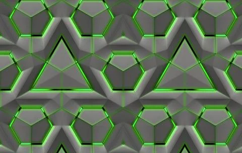 3D abstraction background wallpaper for walls. Stock Illustration
