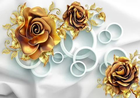 3D abstraction background wallpaper for walls. Illustrazione stock