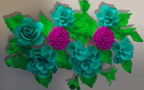 3D abstraction background wallpaper for walls. Stock Illustration