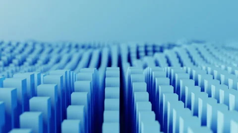 3d abstraction of many cubes Stock Footage 204015608