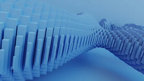 3d abstraction of many cubes Stock Footage 205184319
