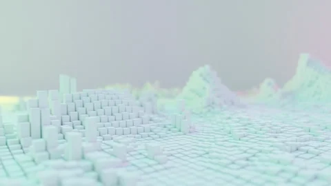 3d abstraction of many cubes Stock Footage 242080001