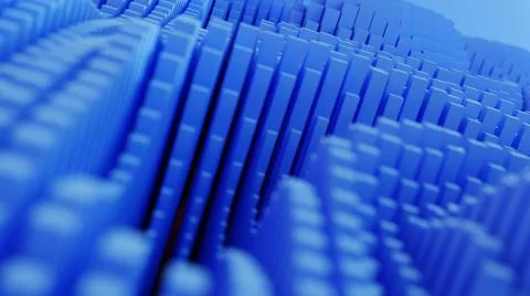 3d abstraction of many cubes Stock Illustration