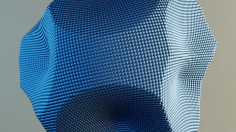 3d abstraction of many sphere Video stock 205184367