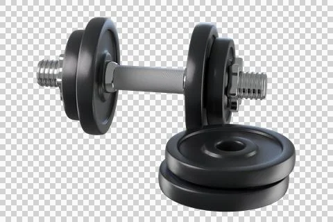3d Adjustable dumbbell Stock Illustration