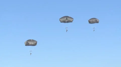 3d Air Support Operations Squadron Parachute Jump Stock Footage 49933952