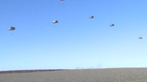3d Air Support Operations Squadron Parachute Jump Stock Footage 49933959