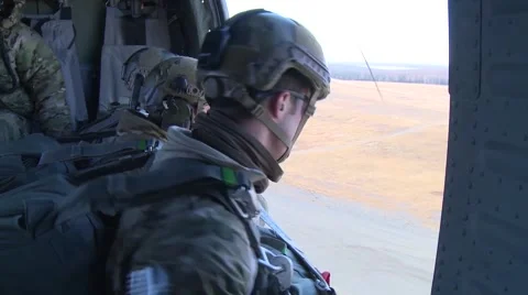 3d Air Support Operations Squadron Parachute Jump Stock Footage 49933992