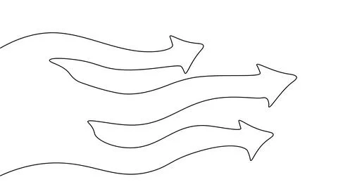 3D air wind storm blowing weather icon. Forecasting map flow mobile realistic Stockillustratie