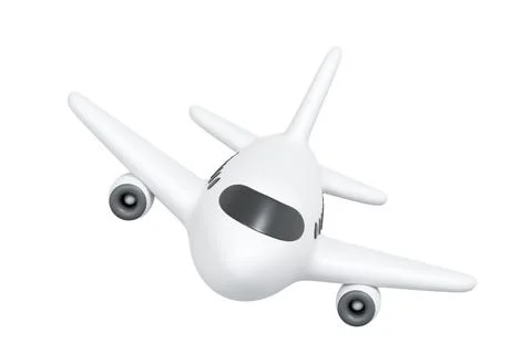 3D Airplane Icon Stock Illustration