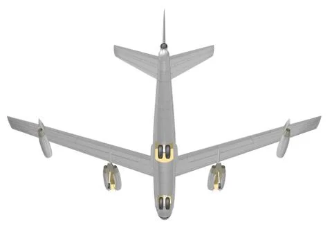 3d Airplane Ilustración de archivo