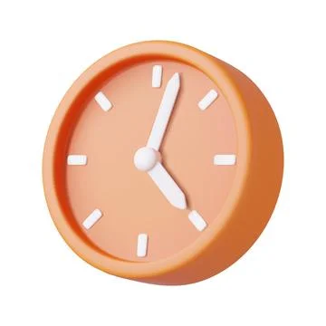 3d alarm clock Stock Illustration