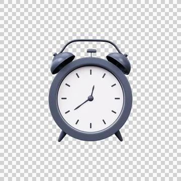 3D alarm clock or retro table clock. 3D rendering Stock-Illustration