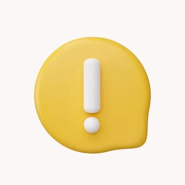 3d alert notification icon isolated on background. negative check list button Illustrazione stock
