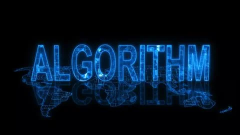3d algorithm text technology earth map glow Stock Photos