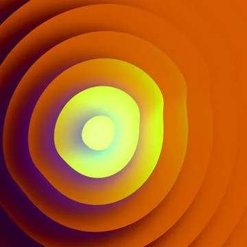 3D Altitude LInes Stock Illustration