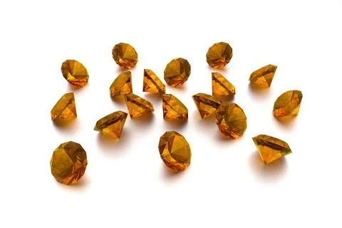 3D Amber - 18 Gems Stock Illustration