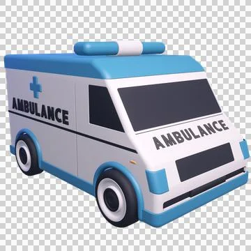 3D Ambulance Stock Illustration