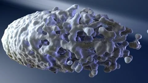 3D Amorphous Liquid Abstract Form Stock Illustration