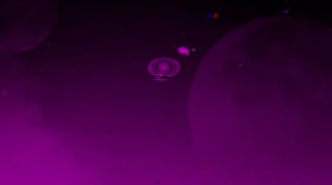 3d anaglyph space trip Stock Footage 64785836