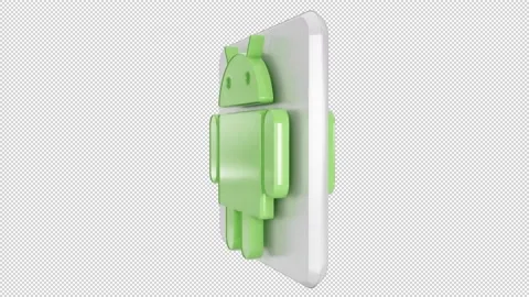 3d Android Animated Loopable Icon with a... | Stock Video | Pond5