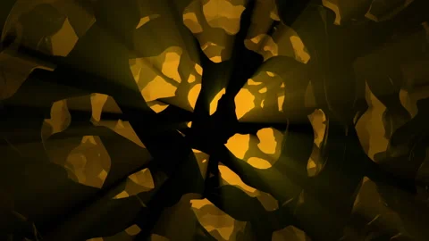 3d animated abstract of volumetric light in darkness. The concept of futuristic Stock Footage 106157971