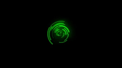 3D animated background, green curve movement, curve being distributed, signal tr Vídeo Stock 113208568
