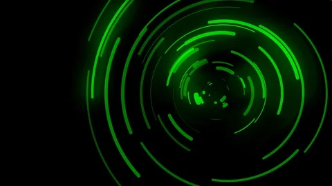 3D animated background, green curve movement, curve being distributed, signal tr Vídeo Stock 113208791