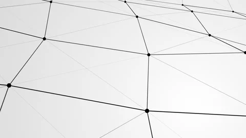 3D animated background motion transformation white gray dots lines Stock Footage 246522375