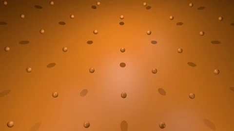 3D Animated Ballbounce // Orange // Wave Pattern 스톡 동영상 112835262