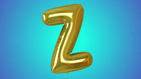3d animated balloon alphabet with alpha matte Stock Footage 253738982