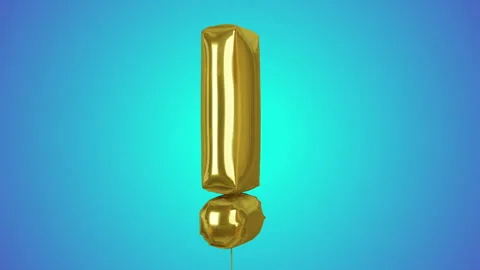 3d animated balloon alphabet with alpha matte Stock Footage 253739772