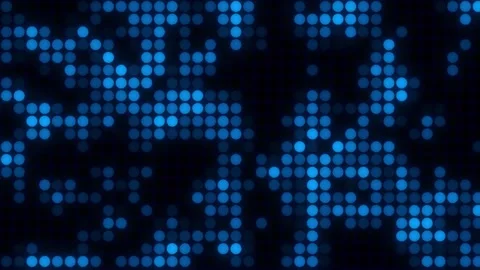 3D Animated Balls Disco Background. Abstract Disco Background. Blue Dots. 4K Stock Footage 282430674