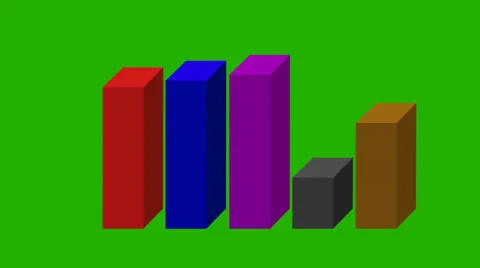 3D animated beams of different colors - green screen Video stock 35428580