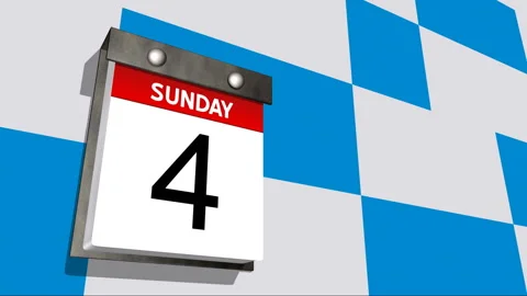 3D animated calendar Видео 122449098