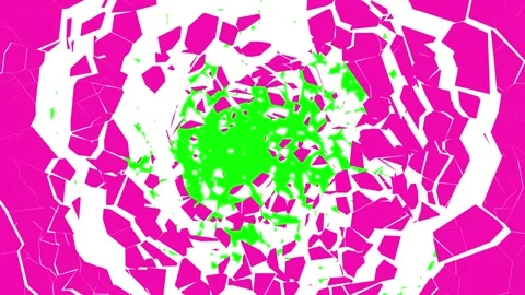 3D animated cartoon wall surface destruction 動画素材 196992103