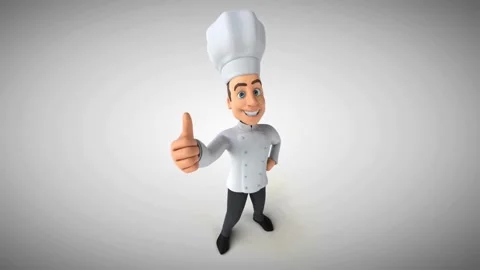 3D Animated Chef Giving Thumbs Up with a Smile Vídeo Stock 304469530