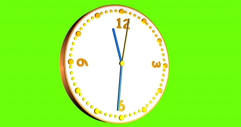 3D animated Clock animation seamless 24 ... | Stock Video | Pond5