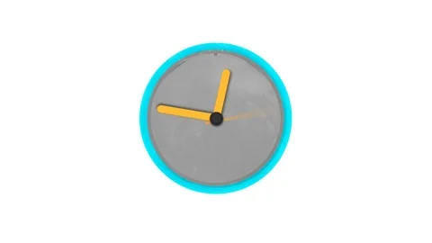 3D Animated Clockv Looped Alpha Channel Included Stock Footage 96690103