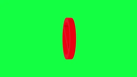 3d Animated Cross Icon with green screen background. Stock Footage 313174877