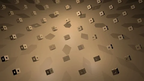 3D Animated Cube Rotation // Beech // Rhythmic Cubic Pattern 스톡 동영상 112835089